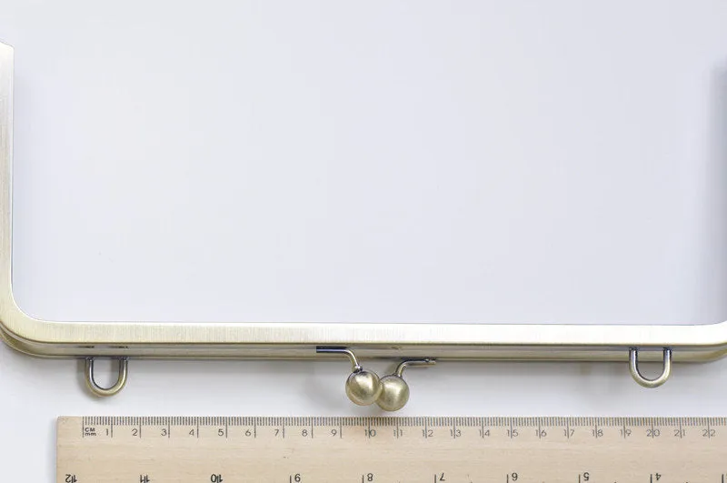 27cm (10 1/2") Brushed Brass Purse Frame Large Bag Hanger Glue-In Style 27 x 12cm A10955
