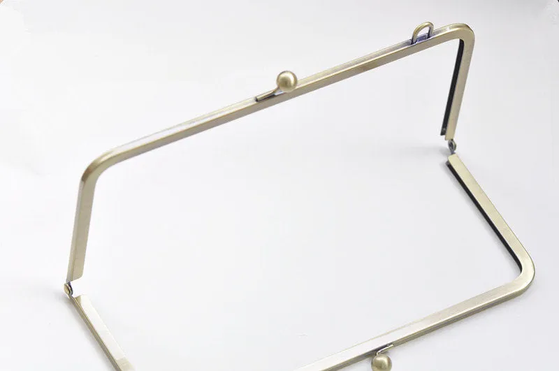 27cm (10 1/2") Brushed Brass Purse Frame Large Bag Hanger Glue-In Style 27 x 12cm A10955