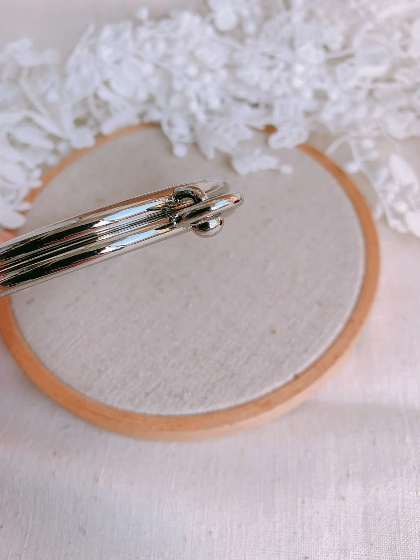 6.5cm x 5.5cm Silver Purse Frame