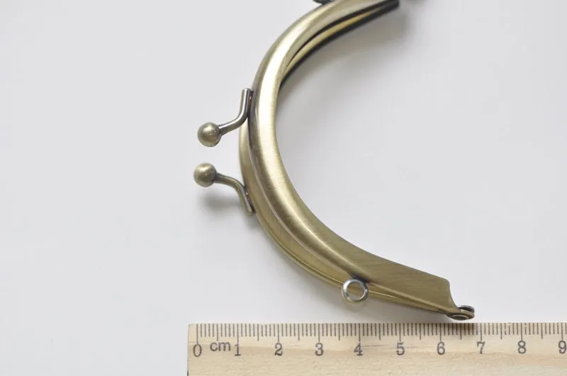 9.2cm Bronze Half Round Purse Frame 9.2cm x 5cm