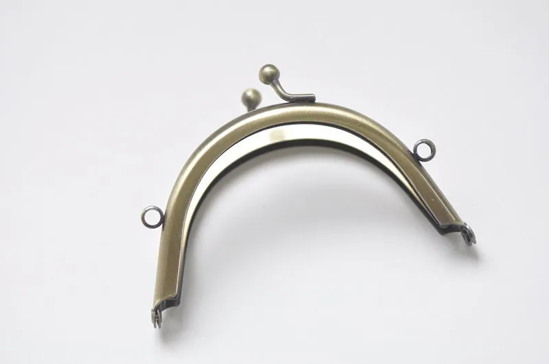 9.2cm Bronze Half Round Purse Frame 9.2cm x 5cm