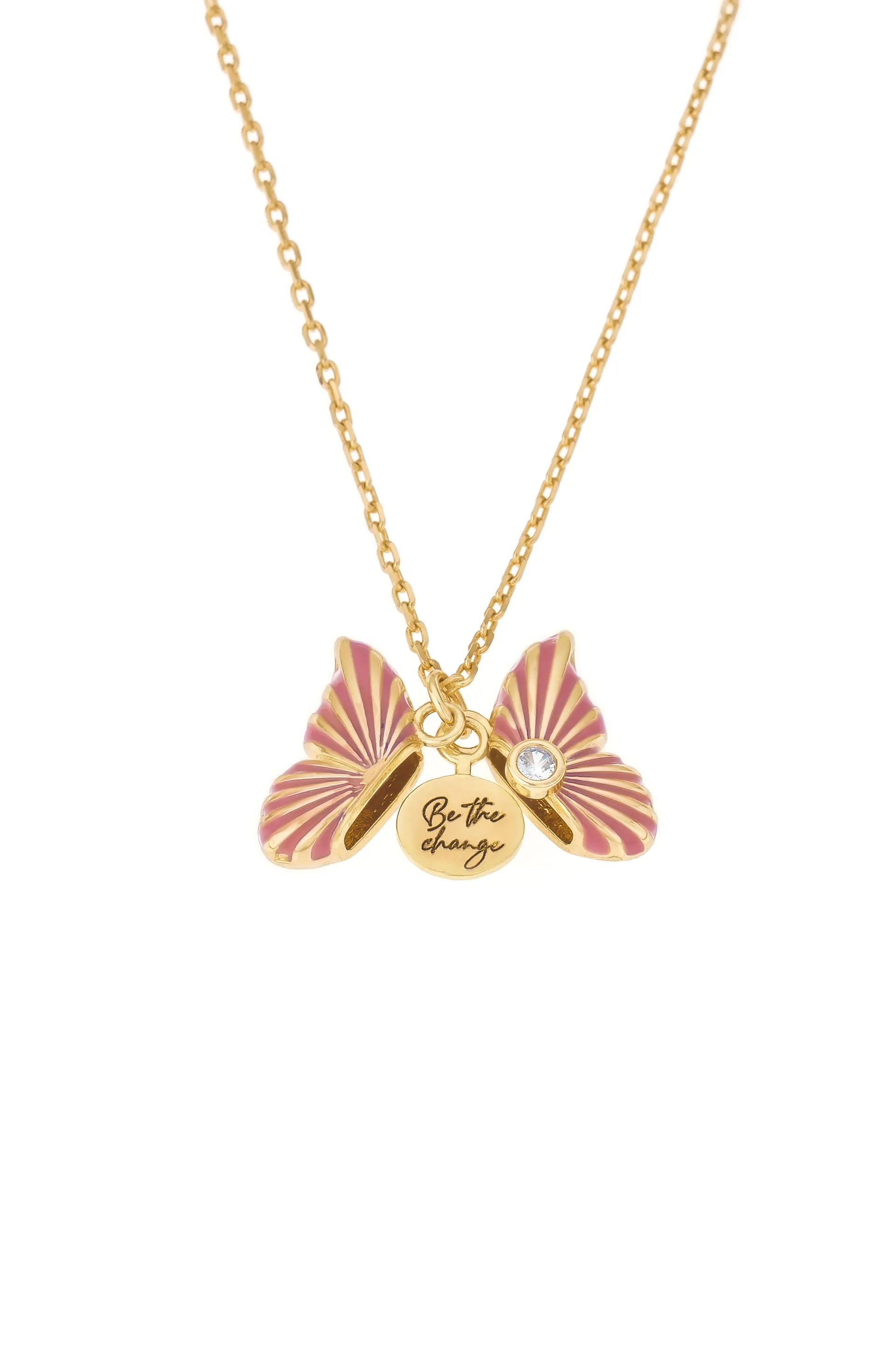Be the Change Hidden Message Locket Necklace