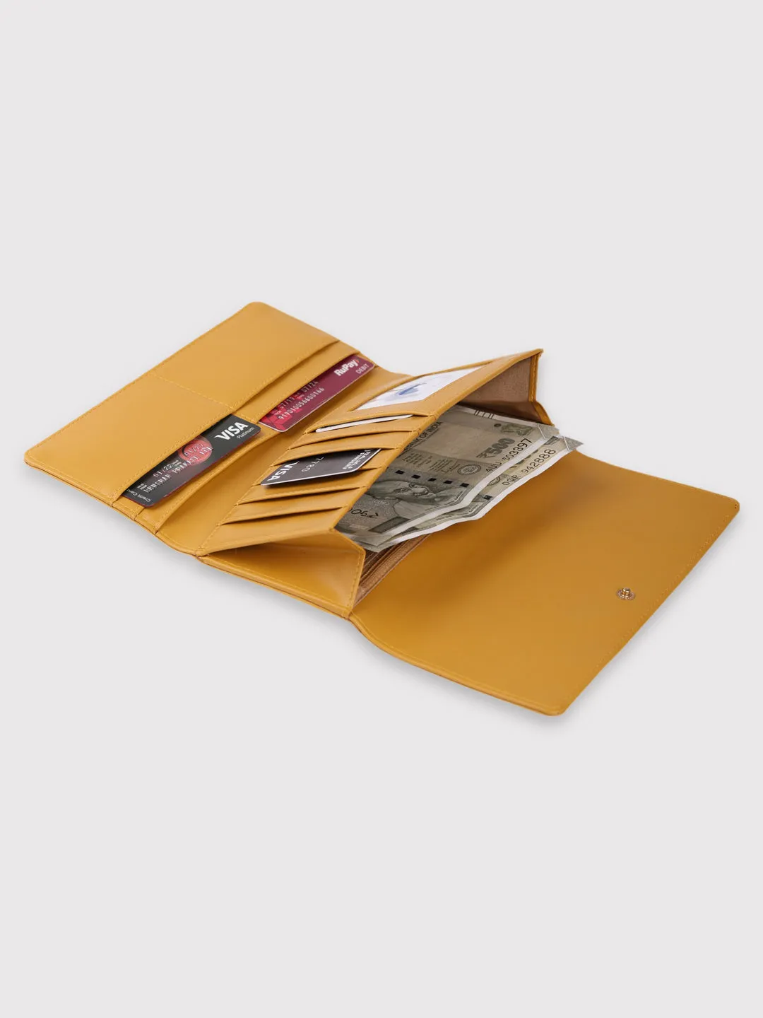 Caprese Kyle Falpover Wallet Medium Ochre
