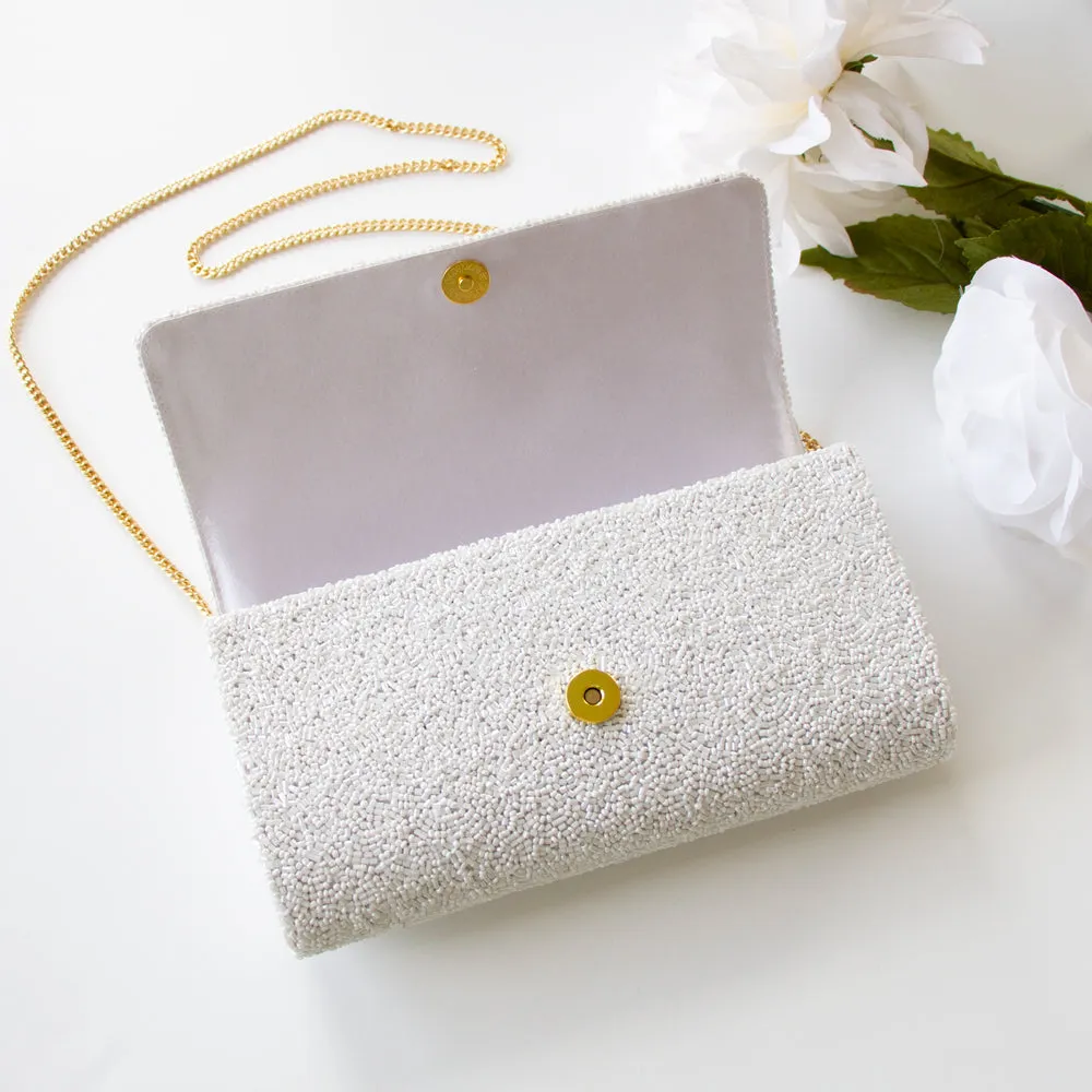 Custom Bridal Wedding Date Clutch Bag (FOG)