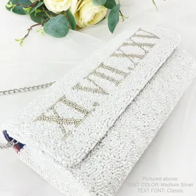 Custom Bridal Wedding Date Clutch Bag (FOG)
