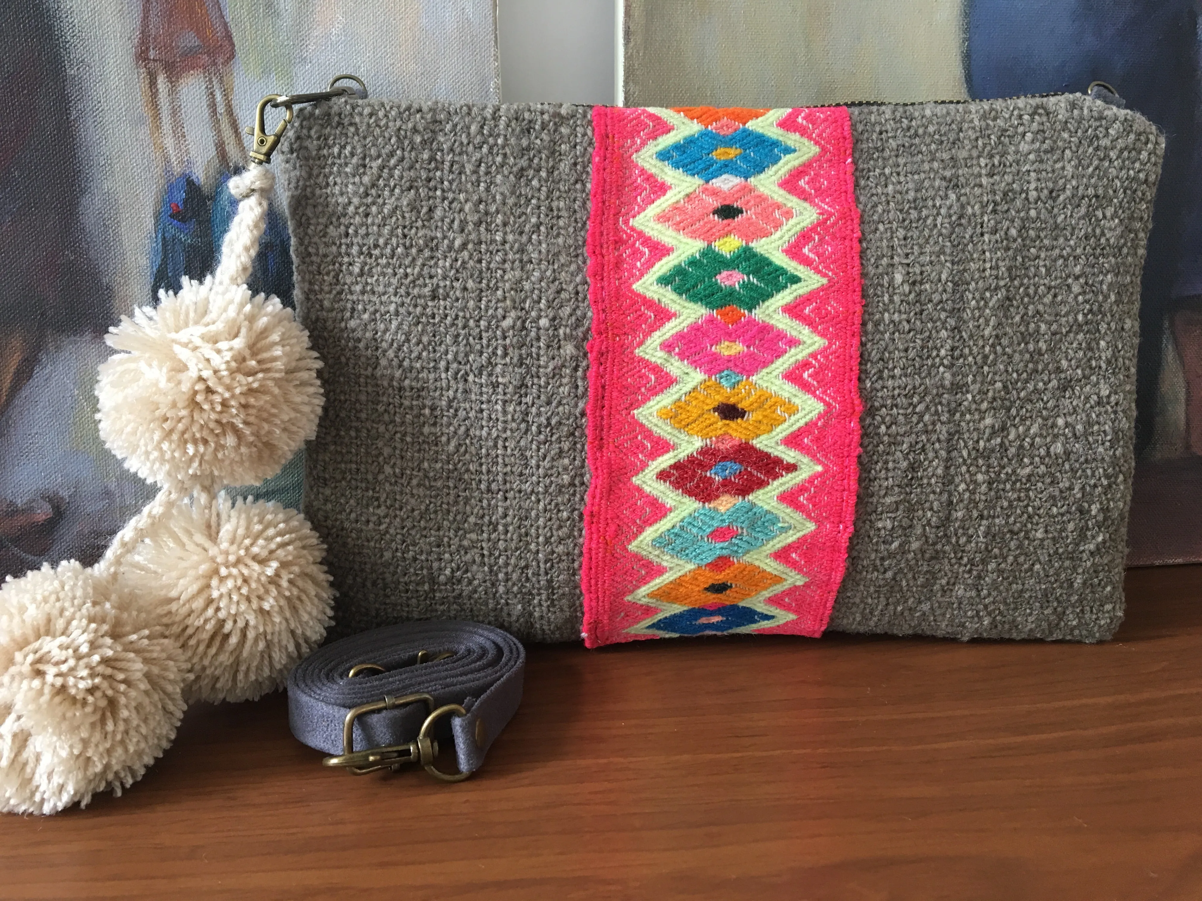 Falda Convertible Bag in Grey (MORE TEXTILES)