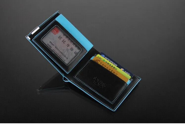 High quality Men's Fashion vintage genuine leather short men wallets male wallets man purse