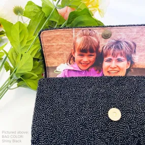 Personalized Beaded Clutch Purse for Mothers (FOG)