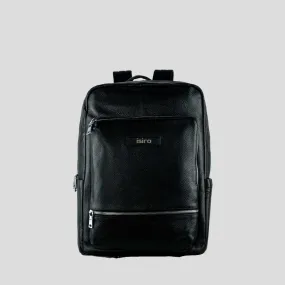 Raven Leather Backpack
