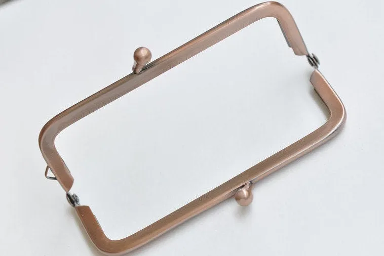 Retro Metal Purse Frame Clutch Purse Frame 11 x 4.5cm (4 x 2 inch) Three Colors