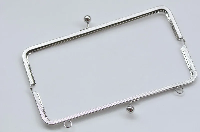 Retro Metal Sewing Purse Frame /Handle Purse Frame Silver And Bronze 25cm (10")