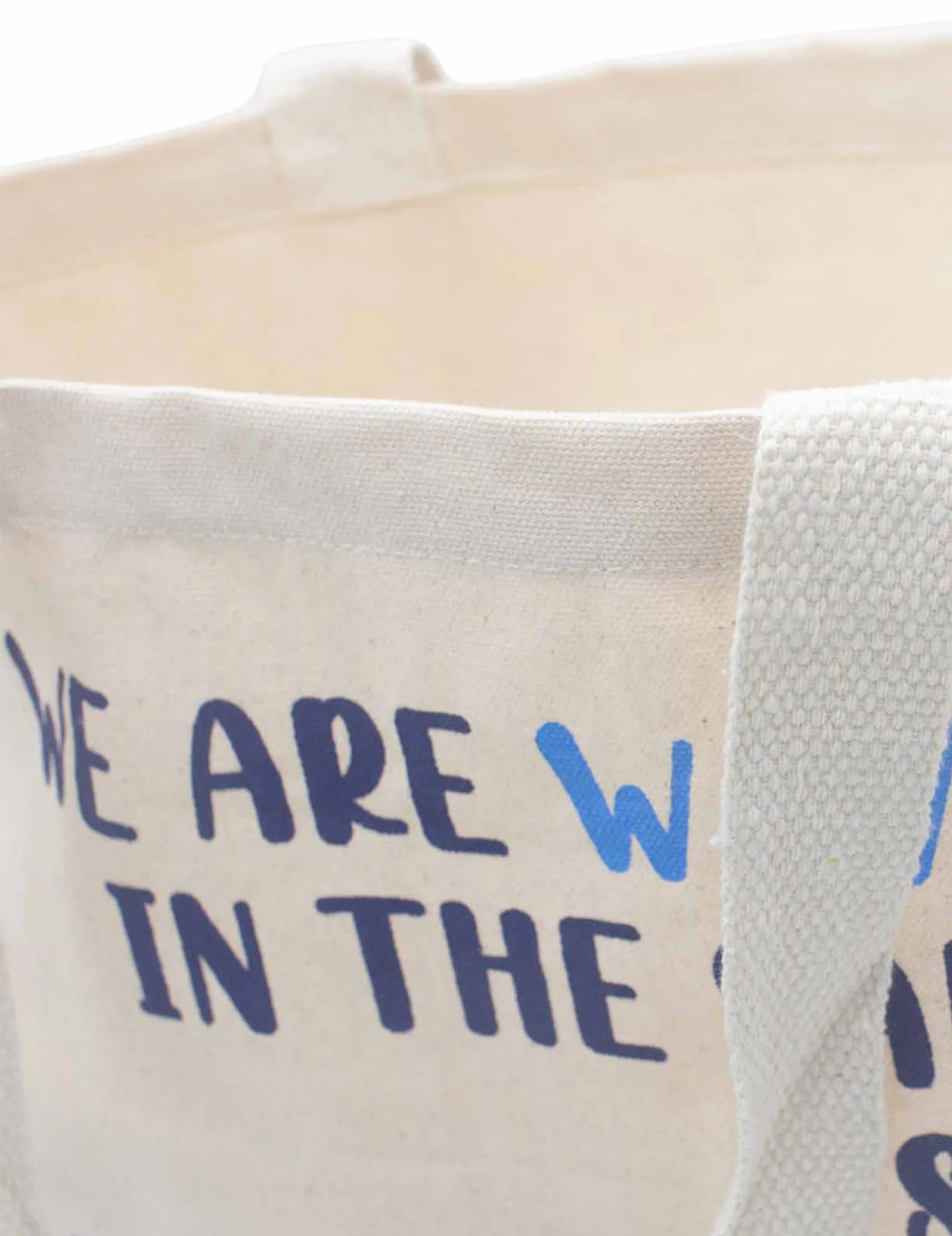 Tote Bag Indkøbspose - We are Waves Natural
