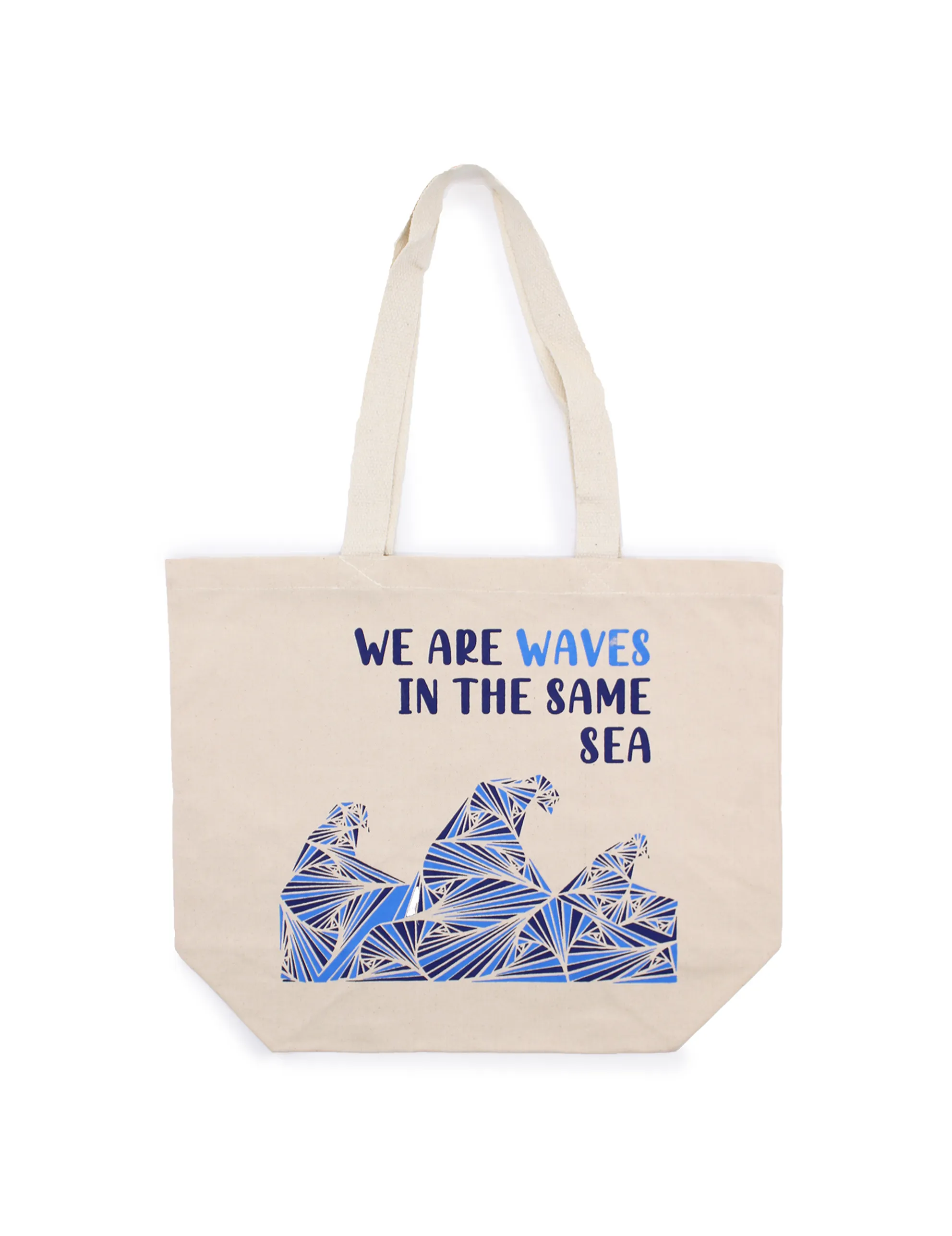 Tote Bag Indkøbspose - We are Waves Natural