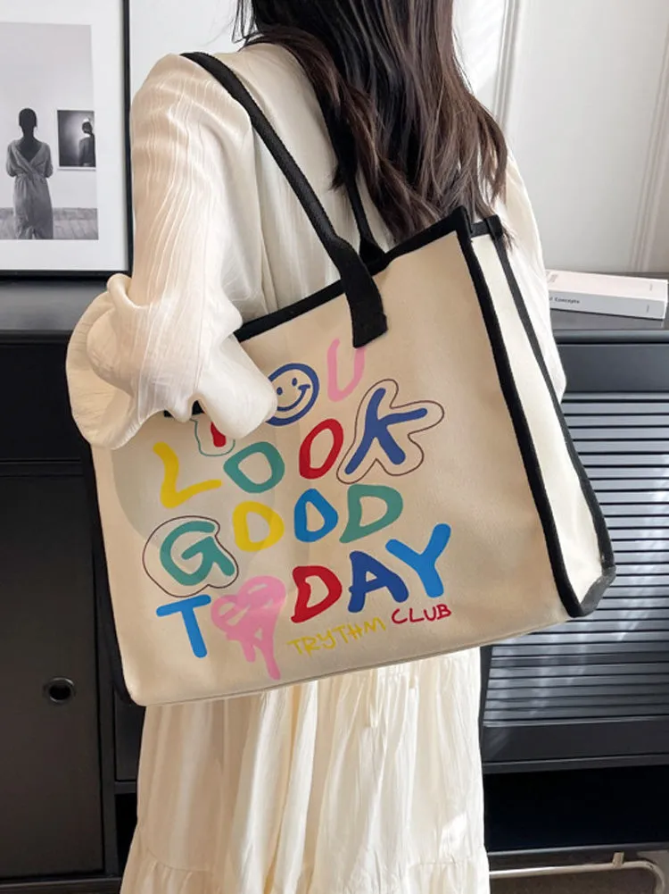 Women's YOU LOOK GOOD TODAY Square Canvas Bag